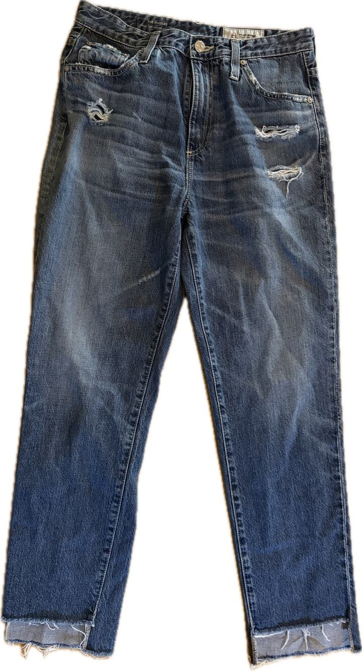 AG Adriano Goldschmied Womens Jeans Size 28 Blue Medium Wash Straight